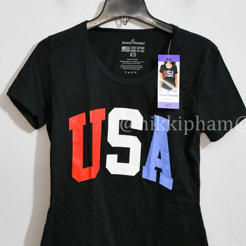 General Standard Ladies' Americana Relaxed Fit Scoop Neck T-Shirt - Picture 3 of 8